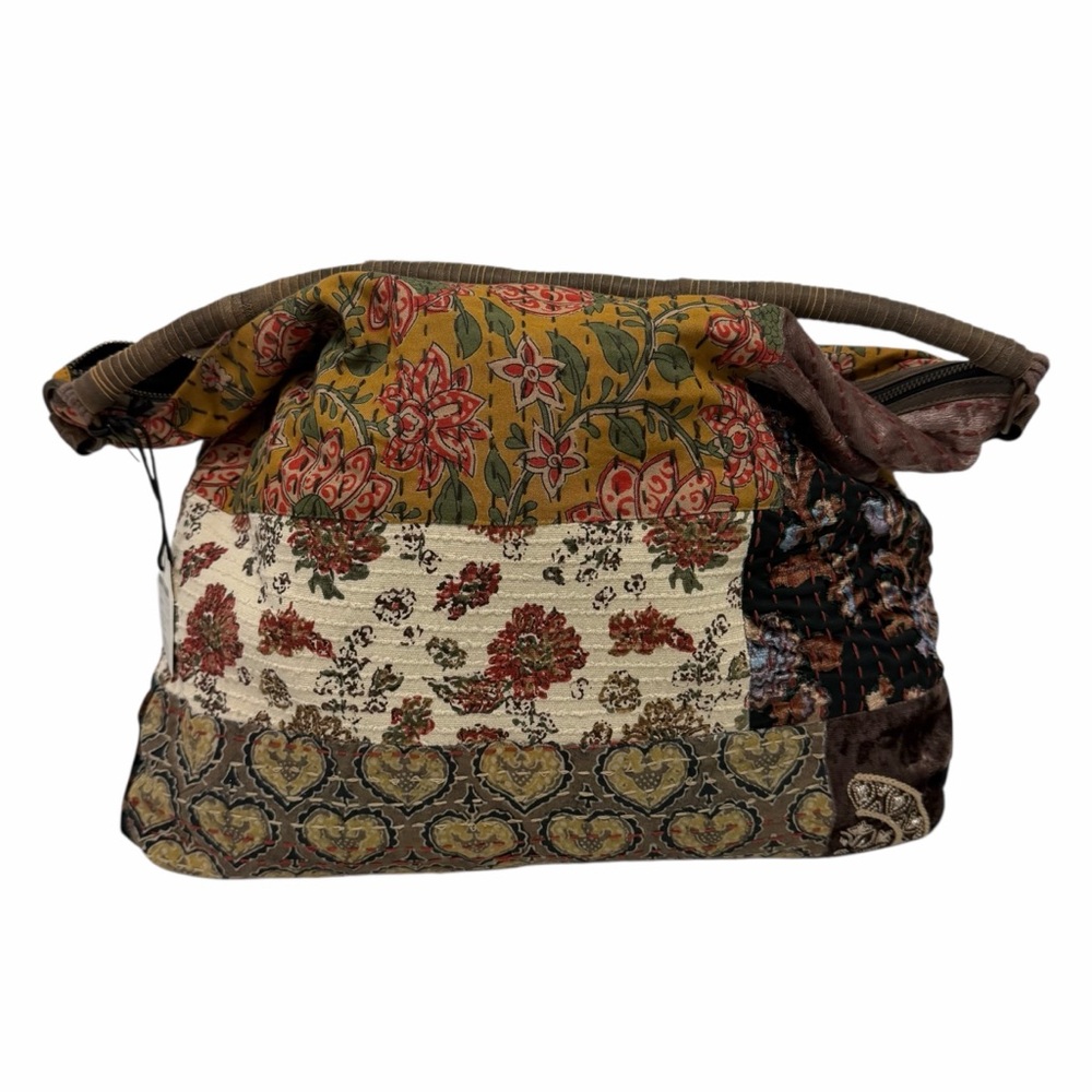 Cleo + Wolf Brown/Multi Multiple Patterns Tote Ha… - image 2